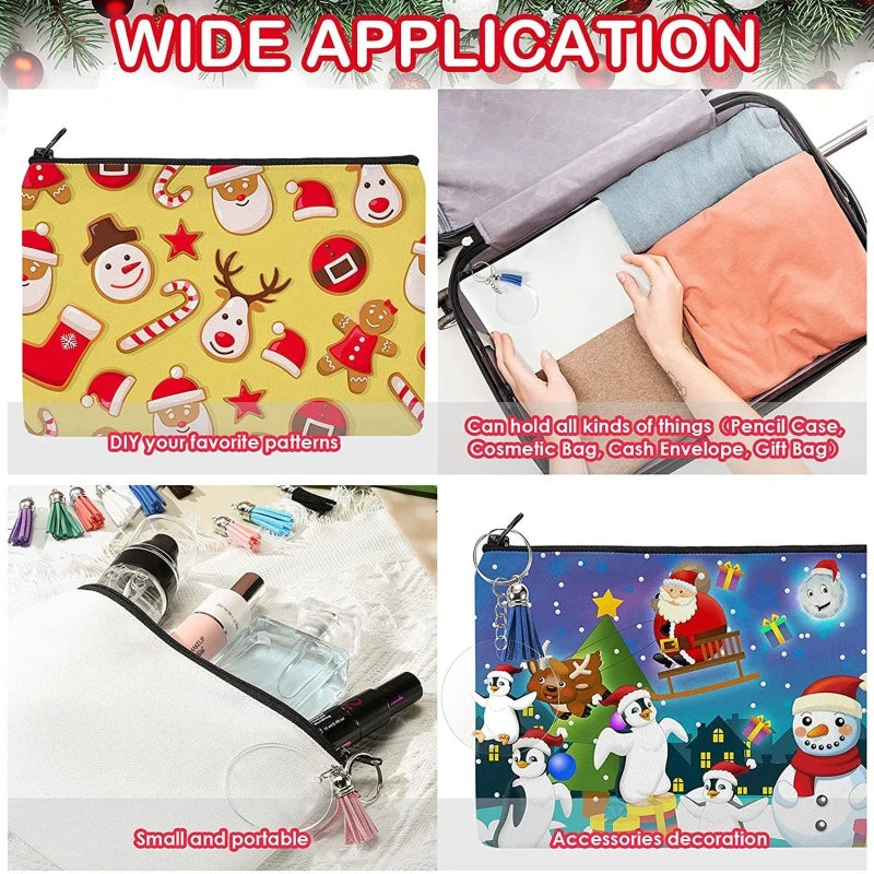 Thermal Transfer Cosmetic Bag Clutch Sublimation Blank Storage