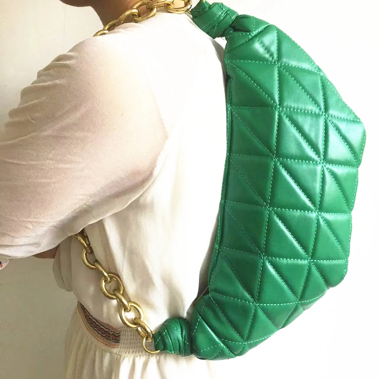 Quilted Lady Bag Crossbody Bags For Women PU Leather Shoulder Handbags
