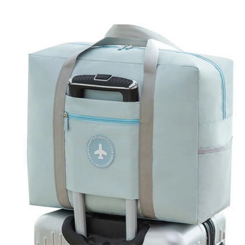 Foldable Travel Bag Luggage Zipper Storage Pouch Organizer Case Airplane Handbag