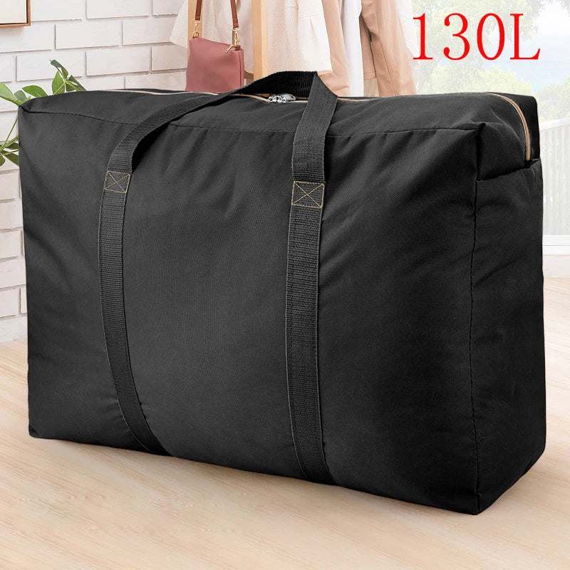 Thicken Portable Travel Clothes Storage Bags Zipper Waterproof Luggage Bag
