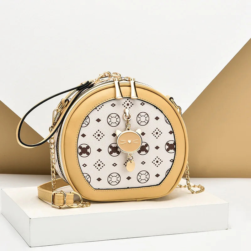 Spring Round Bag Women's Versatile Handbag