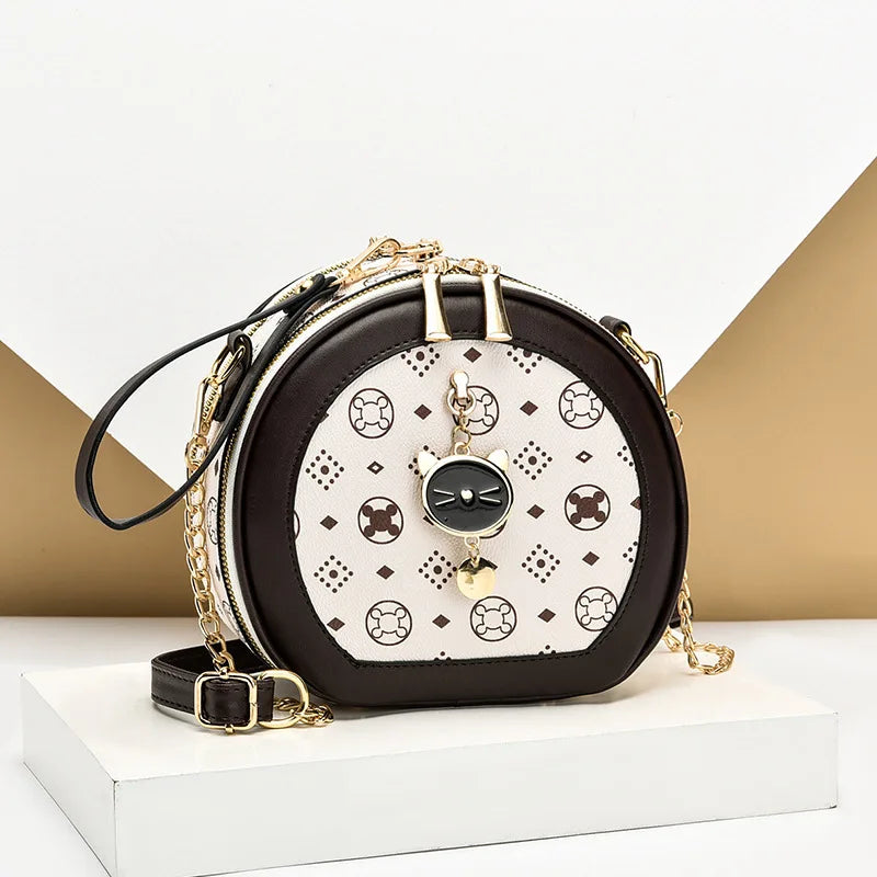 Spring Round Bag Women's Versatile Handbag