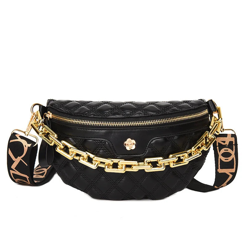 Women's Spring Shoulder Saddle Bag Waist Chain