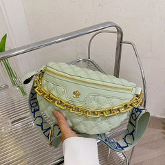 Women's Spring Shoulder Saddle Bag Waist Chain