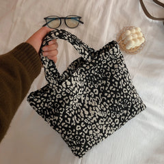 Thousand Bird Pattern Eco Bag Women's Shopper Bag With Flowers