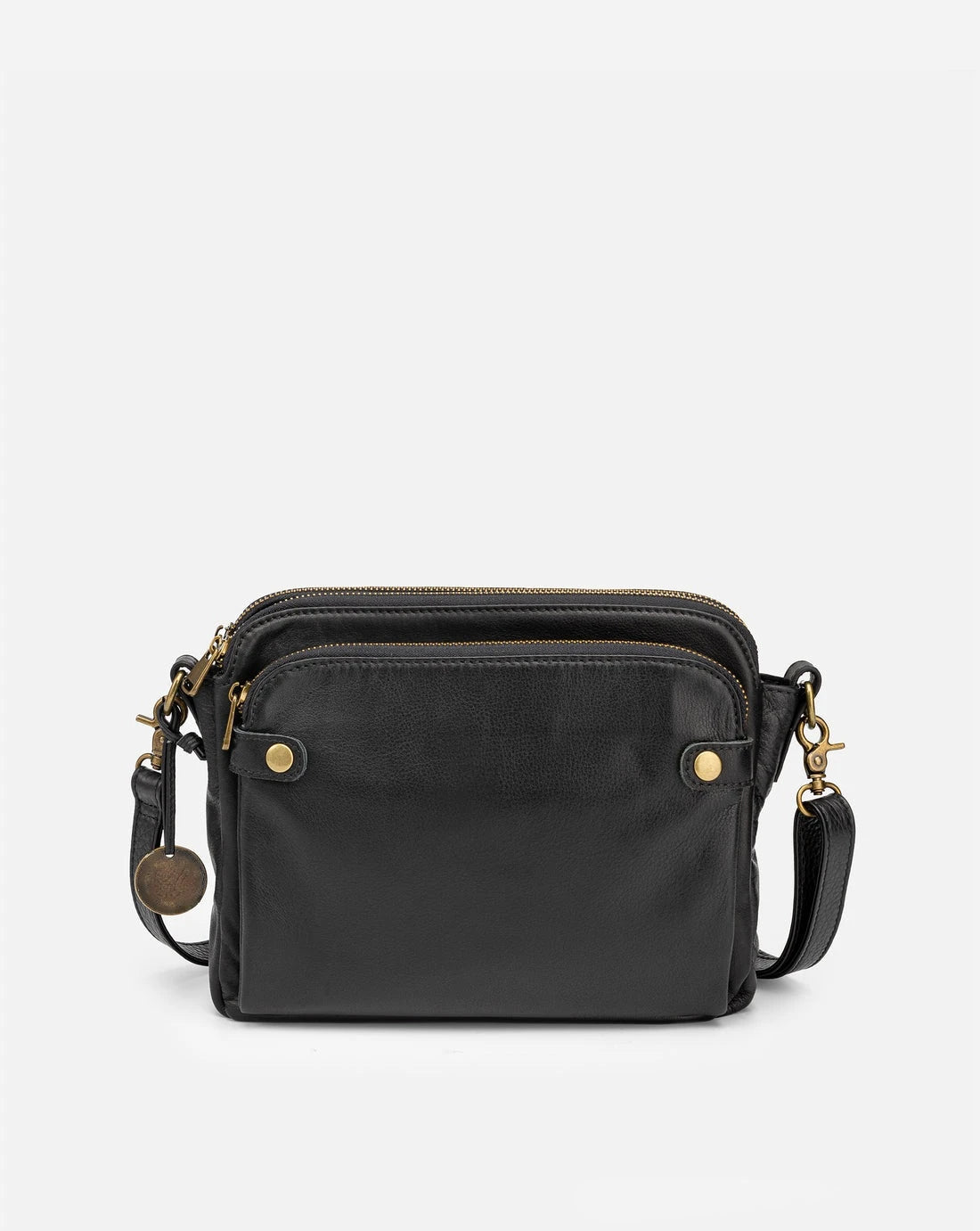 Three-Layer Leather Crossbody Shoulder Clutch Bag Women Handbag