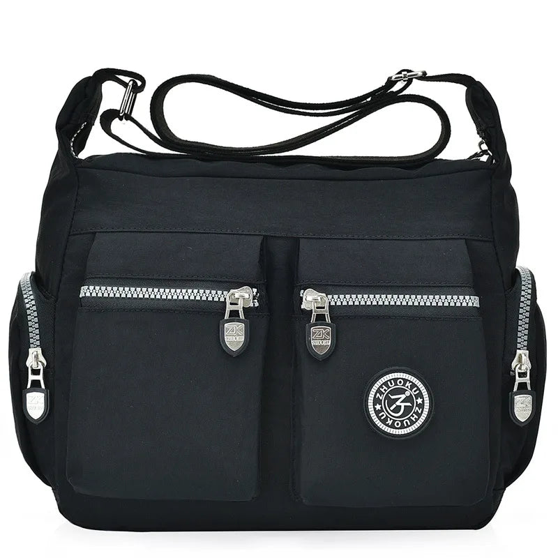 Tilorraine Nylon Shoulder Crossbody Bag Solid Versatile Small Size