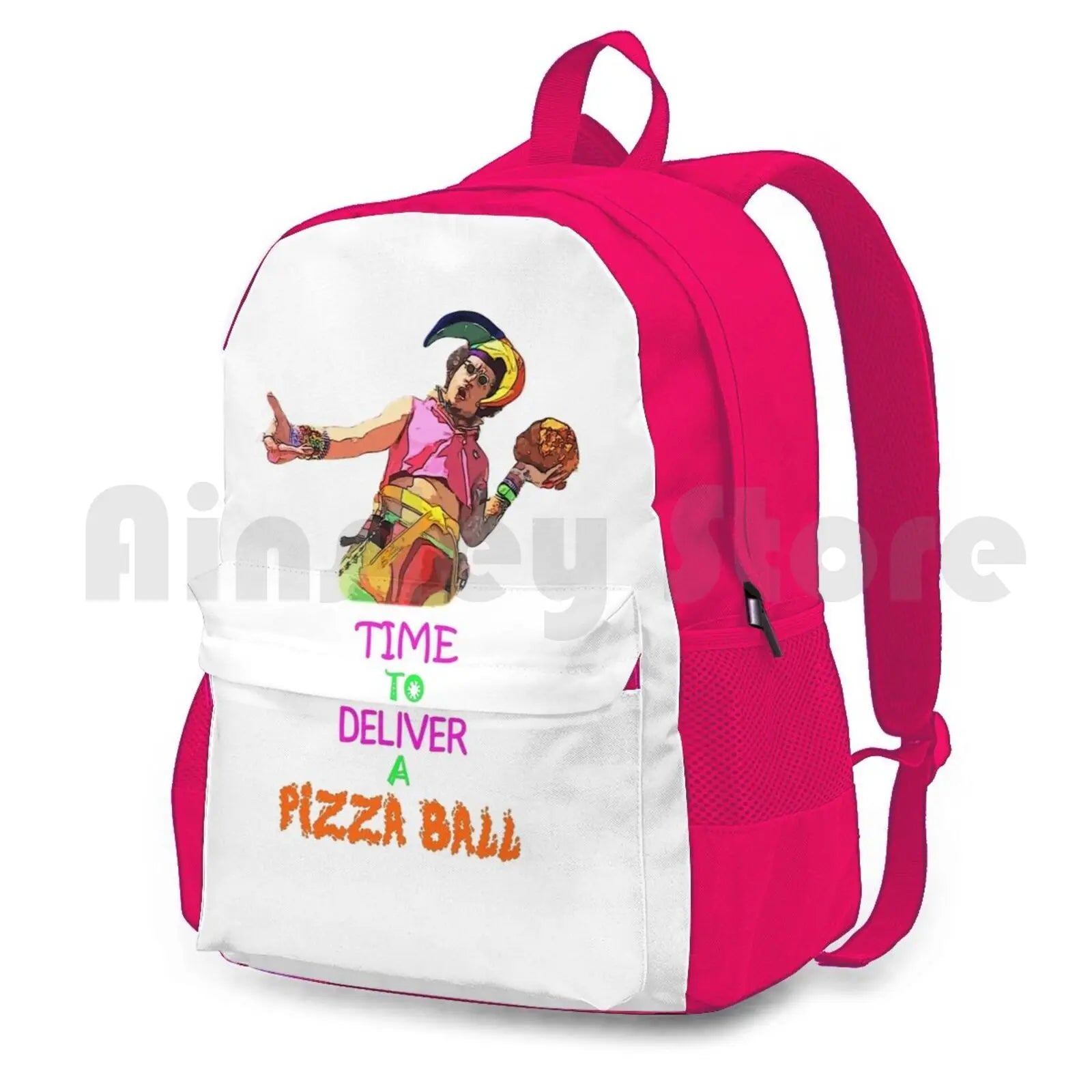 Pizza Ball Outdoor Hiking Backpack Waterproof Camping Travel