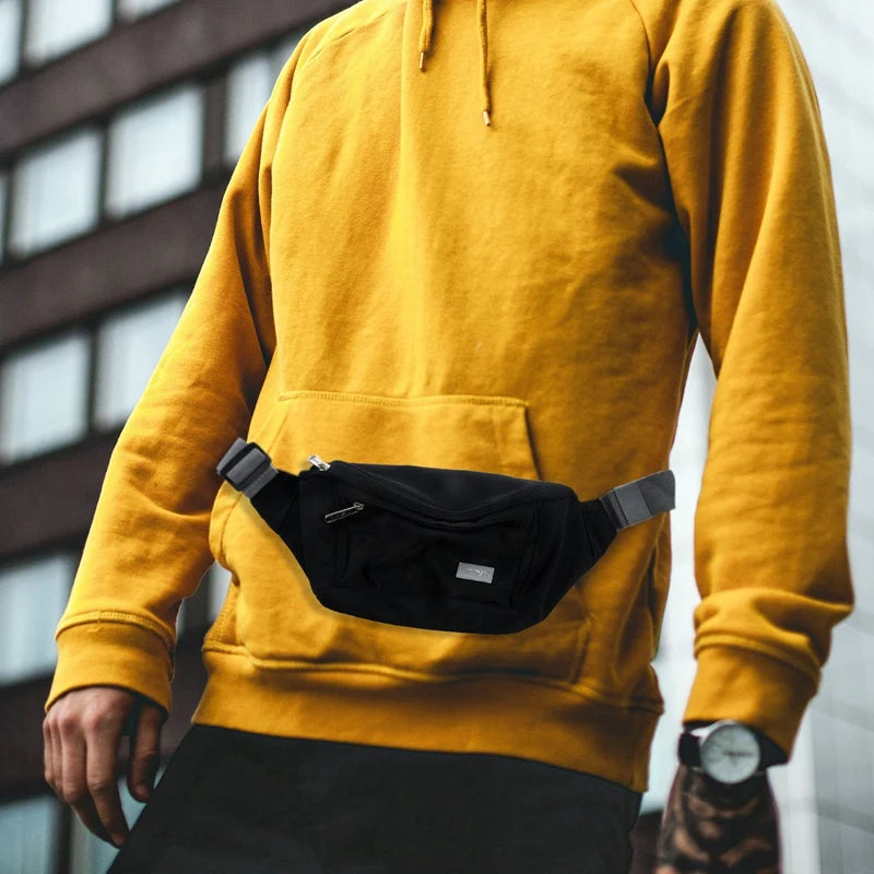 Tinyat Waist Bag Pack Travel Phone Belt Bag Casual Shoulder Chest Bag Fanny Pack