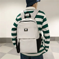 Nylon Cloth Backpack for Women High Storage Books Travel Backpack