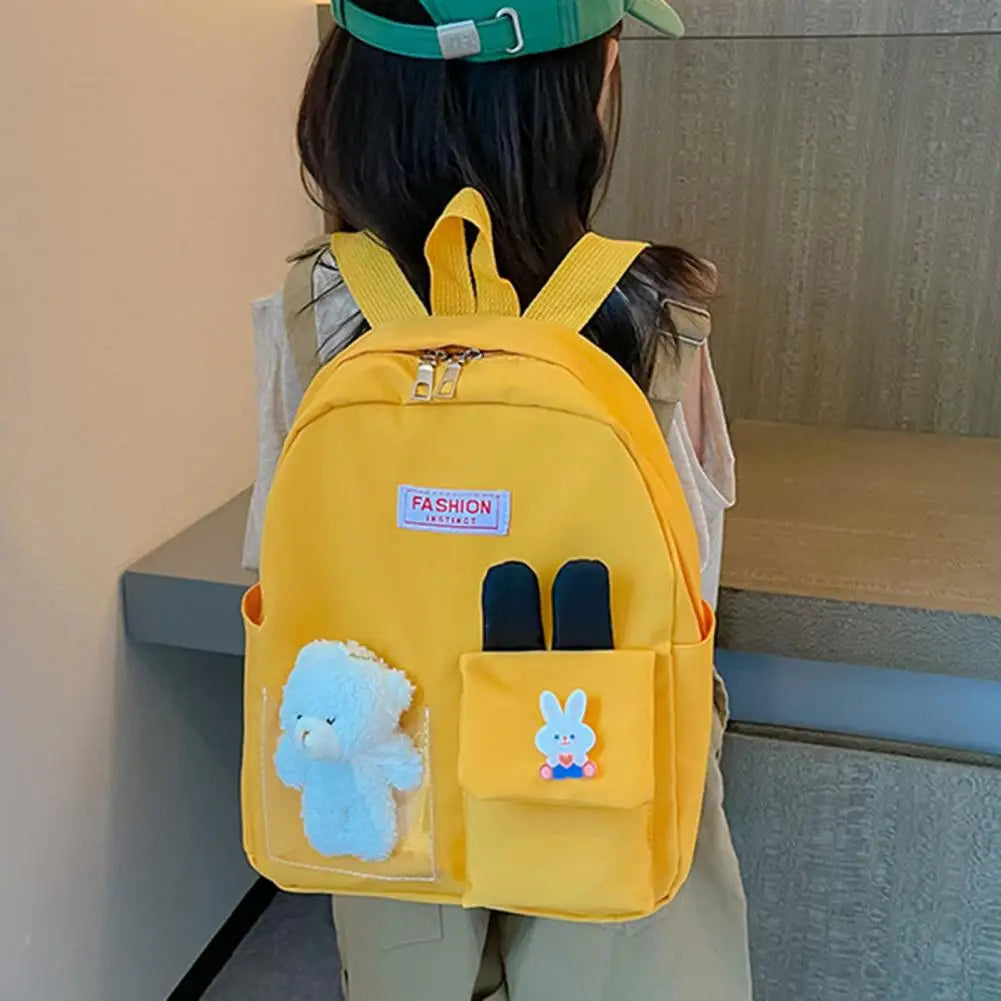 Toddler School Bag Durable Zipper Closure Backpack