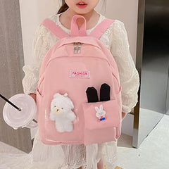 Toddler School Bag Durable Zipper Closure Backpack