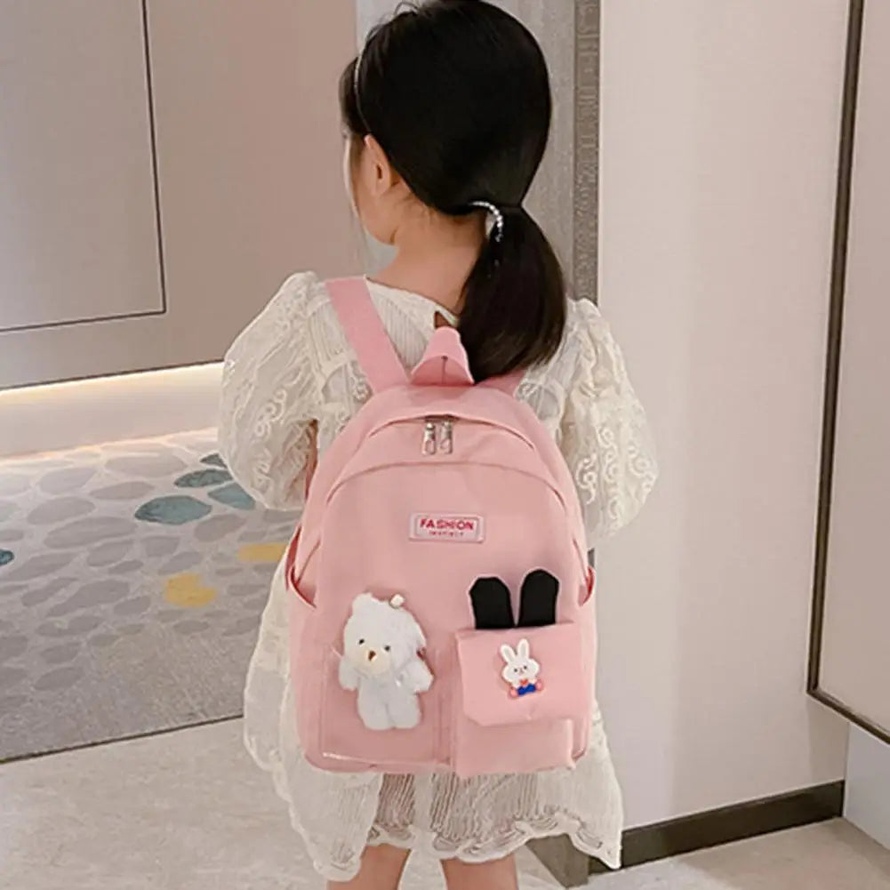 Toddler School Bag Durable Zipper Closure Backpack