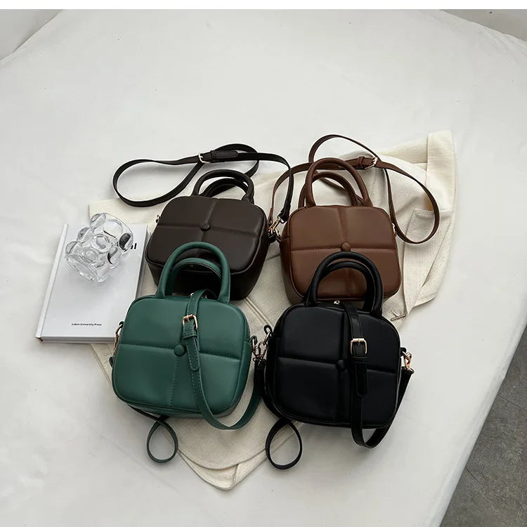 Tofu Plaid Women's Shoulder Bag Handbag