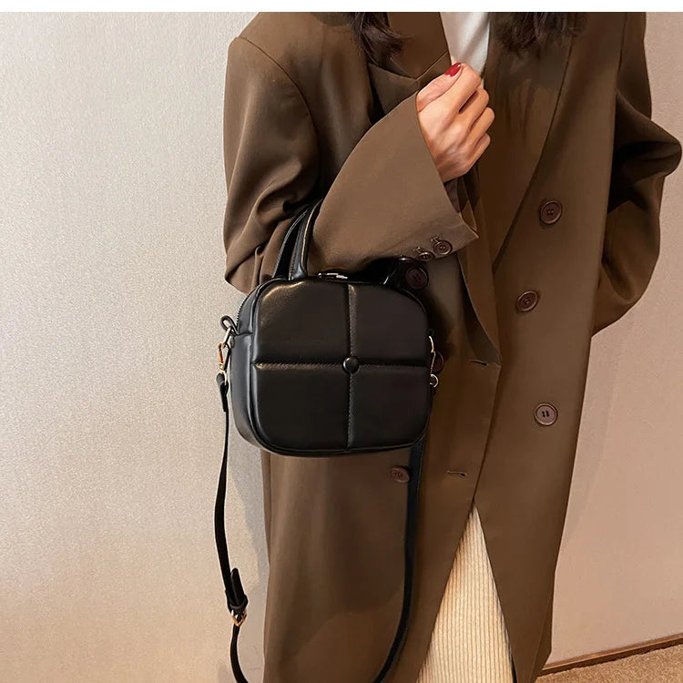Tofu Plaid Women's Shoulder Bag Handbag