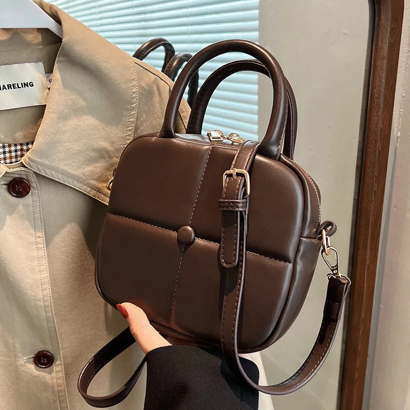 Tofu Plaid Women's Shoulder Bag Handbag