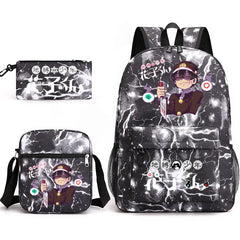 Toilet-Bound Hanako 3-Piece School Bag Set Large Capacity Leisure Backpack