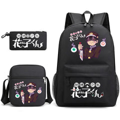 Toilet-Bound Hanako 3-Piece School Bag Set Large Capacity Leisure Backpack