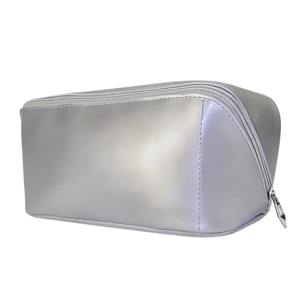 Matte Waterproof Large Capacity Faux Leather Toiletry Bag