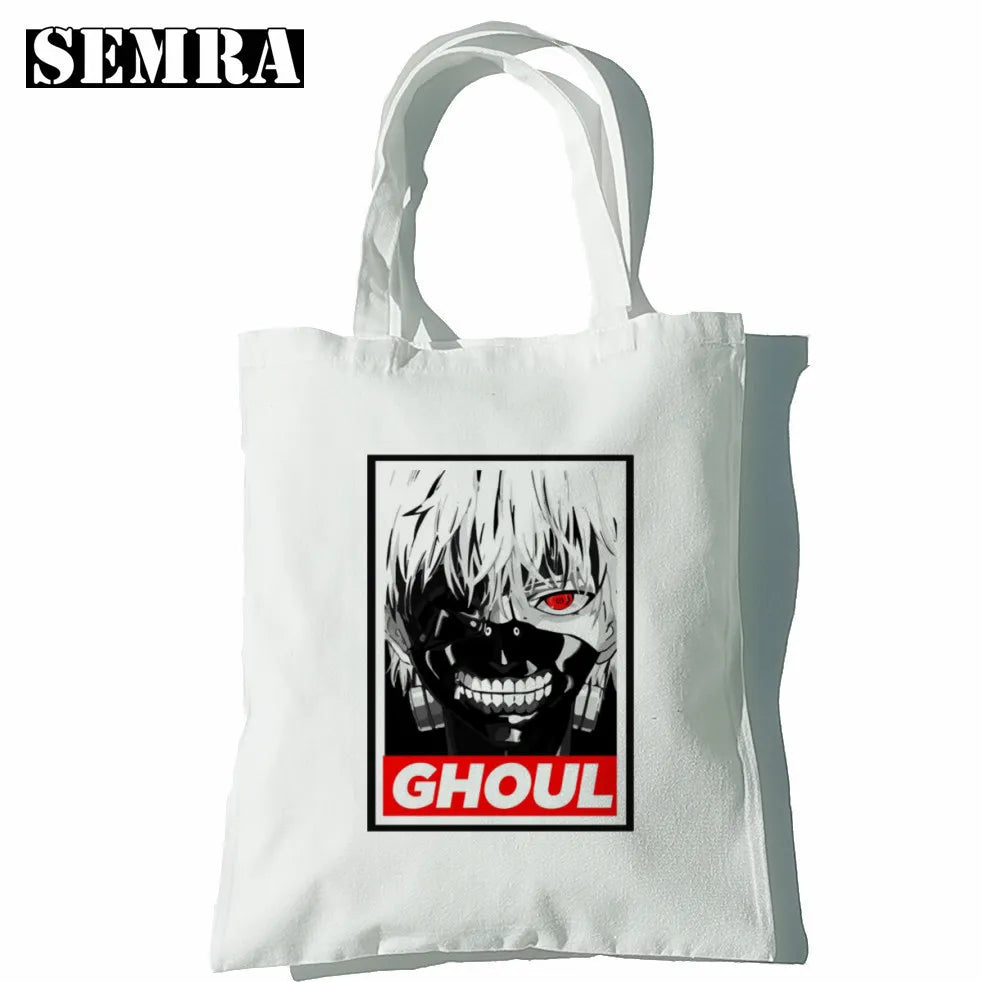 Tokyo Ghoul Women Canvas Bag Japanese Gothic Harajuku Hip-hop Shoulder Bag