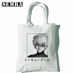 Tokyo Ghoul Women Canvas Bag Japanese Gothic Harajuku Hip-hop Shoulder Bag