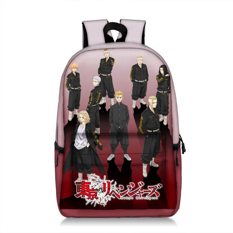 Tokyo Revengers Backpack Teens Back To School Shoulder Bag Girls Boys Schoolbag