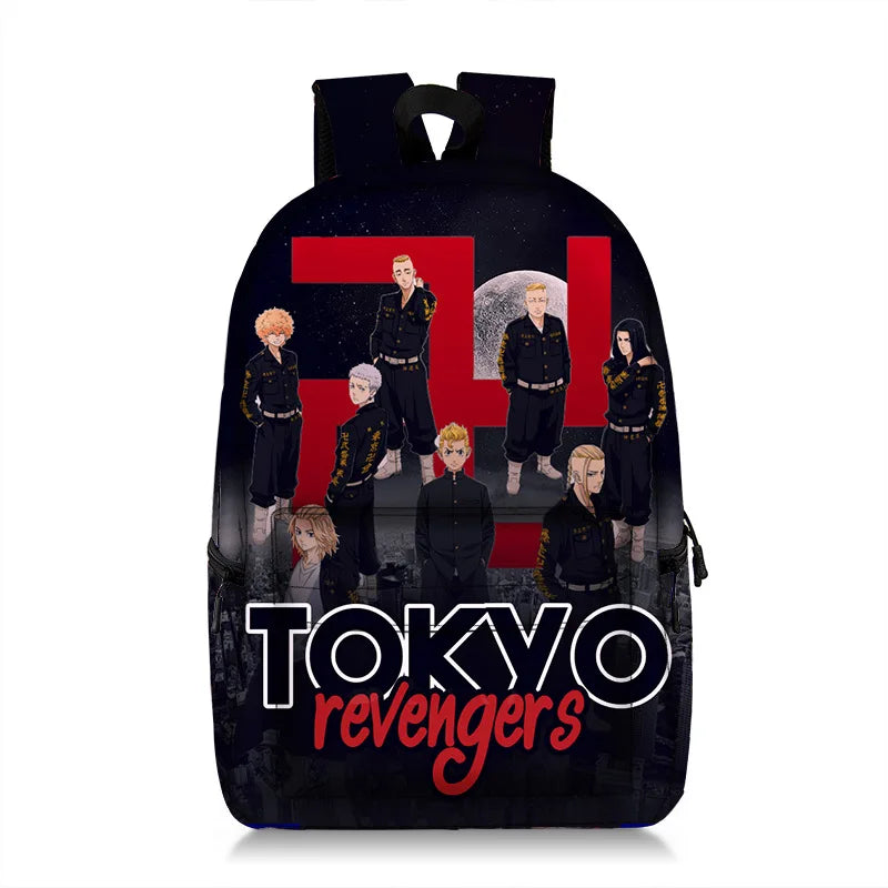 Tokyo Revengers Backpack Teens Back To School Shoulder Bag Girls Boys Schoolbag