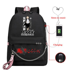 Tokyo Revengers Valhalla Chifuyu Matsuno School Backpack with USB Charging