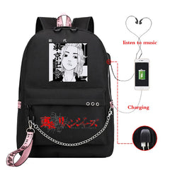 Tokyo Revengers Valhalla Chifuyu Matsuno School Backpack with USB Charging