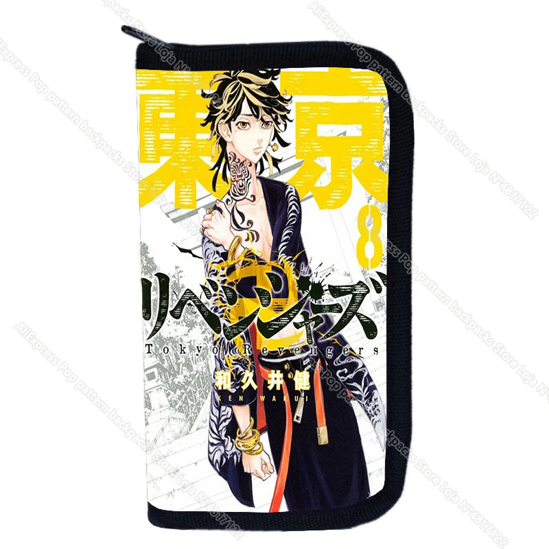 Tokyo Revengers Wallets Polyester Long Purse Takemichi Tachibana Anime Wallet