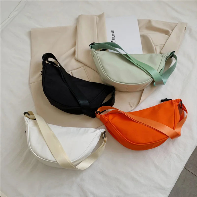 Nylon Waist Bag Chest Bag Crossbody Bags for Women