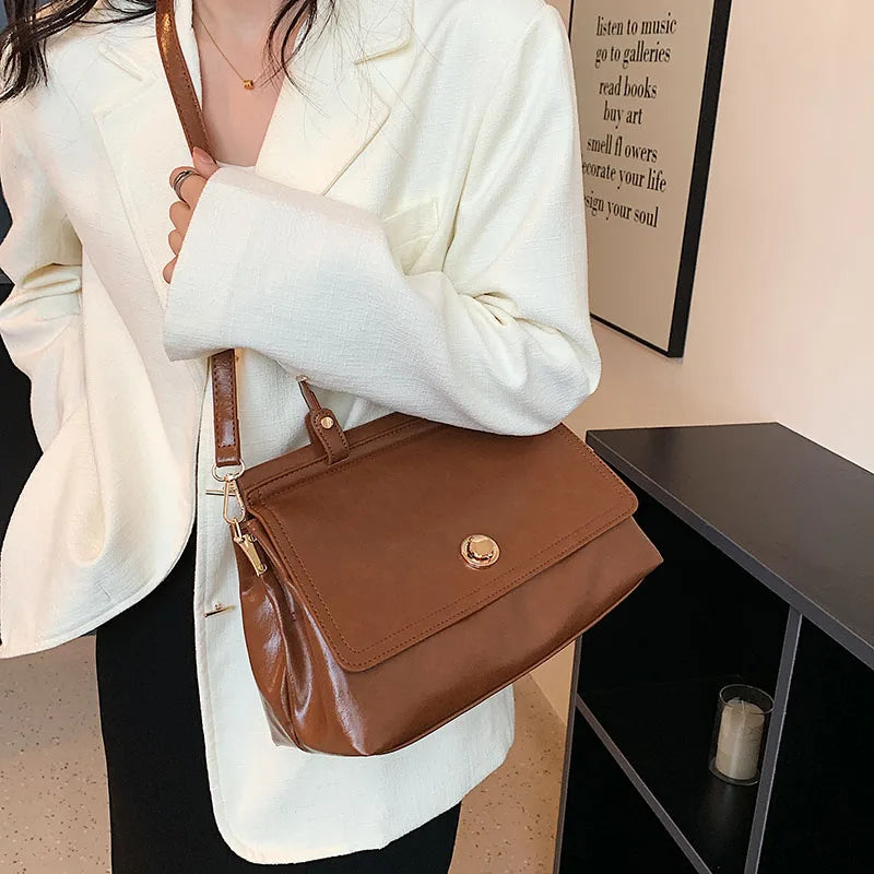 Women's Top-Handle Shoulder Bag High Capacity Crossbody Handbags