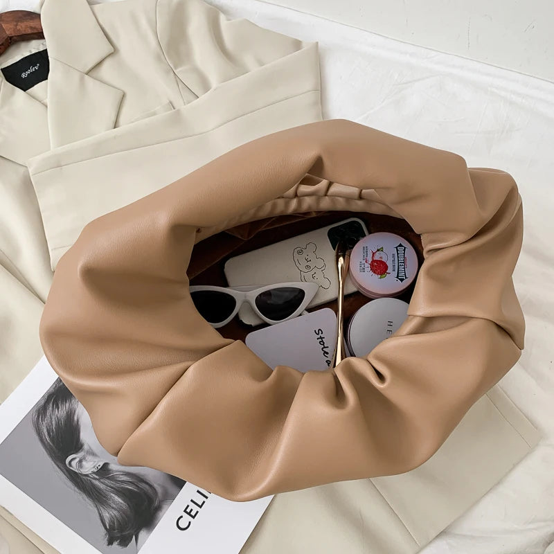 Soft Leather Top Handle Bag for Women