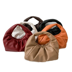 Soft Leather Top Handle Bag for Women