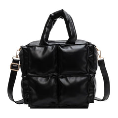 Small Leather Top Handle Tote Bag for Women