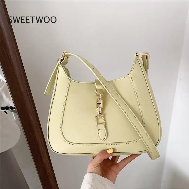 Leather Shoulder Crossbody Bag Underarm Sac A Main for Women