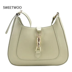 Leather Shoulder Crossbody Bag Underarm Sac A Main for Women