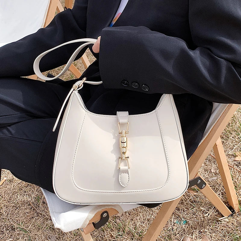 Leather Shoulder Crossbody Bag for Women Underarm Sac