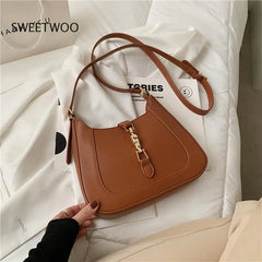 Leather Shoulder Crossbody Bag Underarm Sac A Main for Women