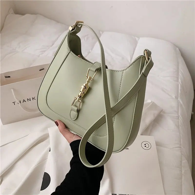Leather Shoulder Crossbody Bag for Women Underarm Sac