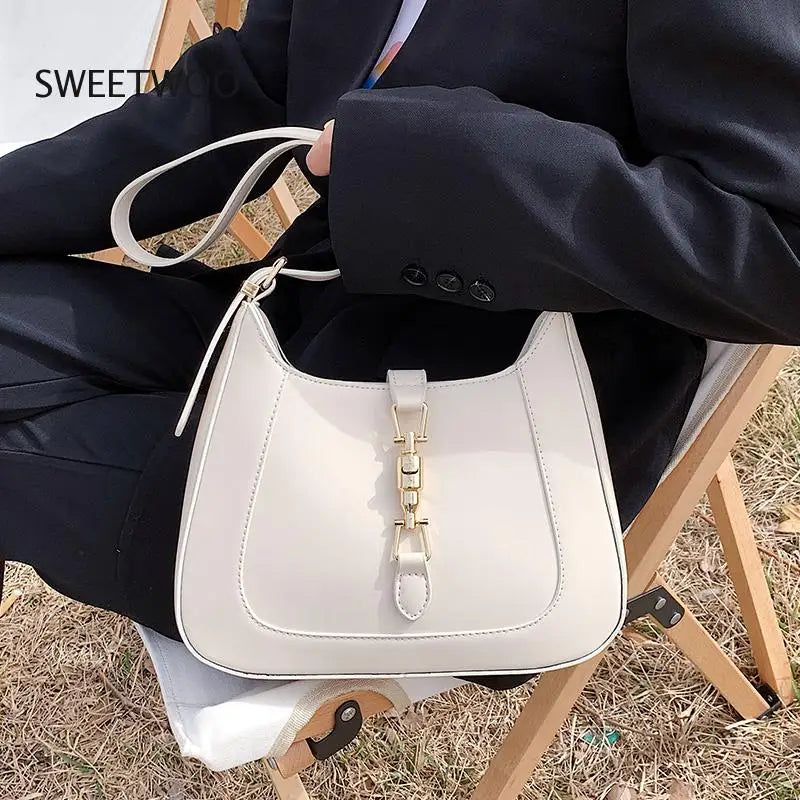 Leather Shoulder Crossbody Bag Underarm Sac A Main for Women