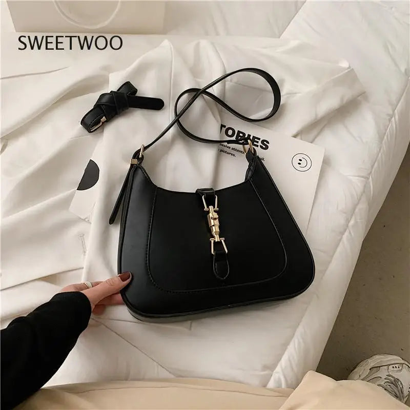 Leather Shoulder Crossbody Bag Underarm Sac A Main for Women