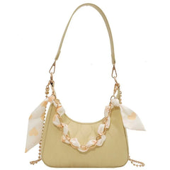 Leather Shoulder Crossbody Bags for Women Chain Underarm Sac A Main