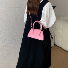 Top-handle Bag Pu Leather Handbags Women Messenger Bags