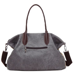 Vintage Canvas Tote Handbag High Women's Travel Shoulder Bag