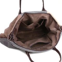 Vintage Canvas Tote Handbag High Women's Travel Shoulder Bag