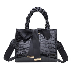 Bowknot Totes Women Shoulder Bag PU Leather