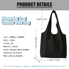 Canvas Tote Bag Women's Shopper Wave Bolsas Eco Handbag