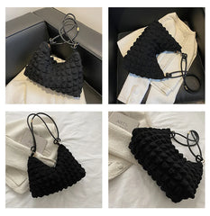 Winter High Handbag Armpit Bag Soft Women Purses and Handbags