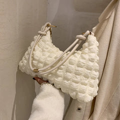 Winter High Handbag Armpit Bag Soft Women Purses and Handbags